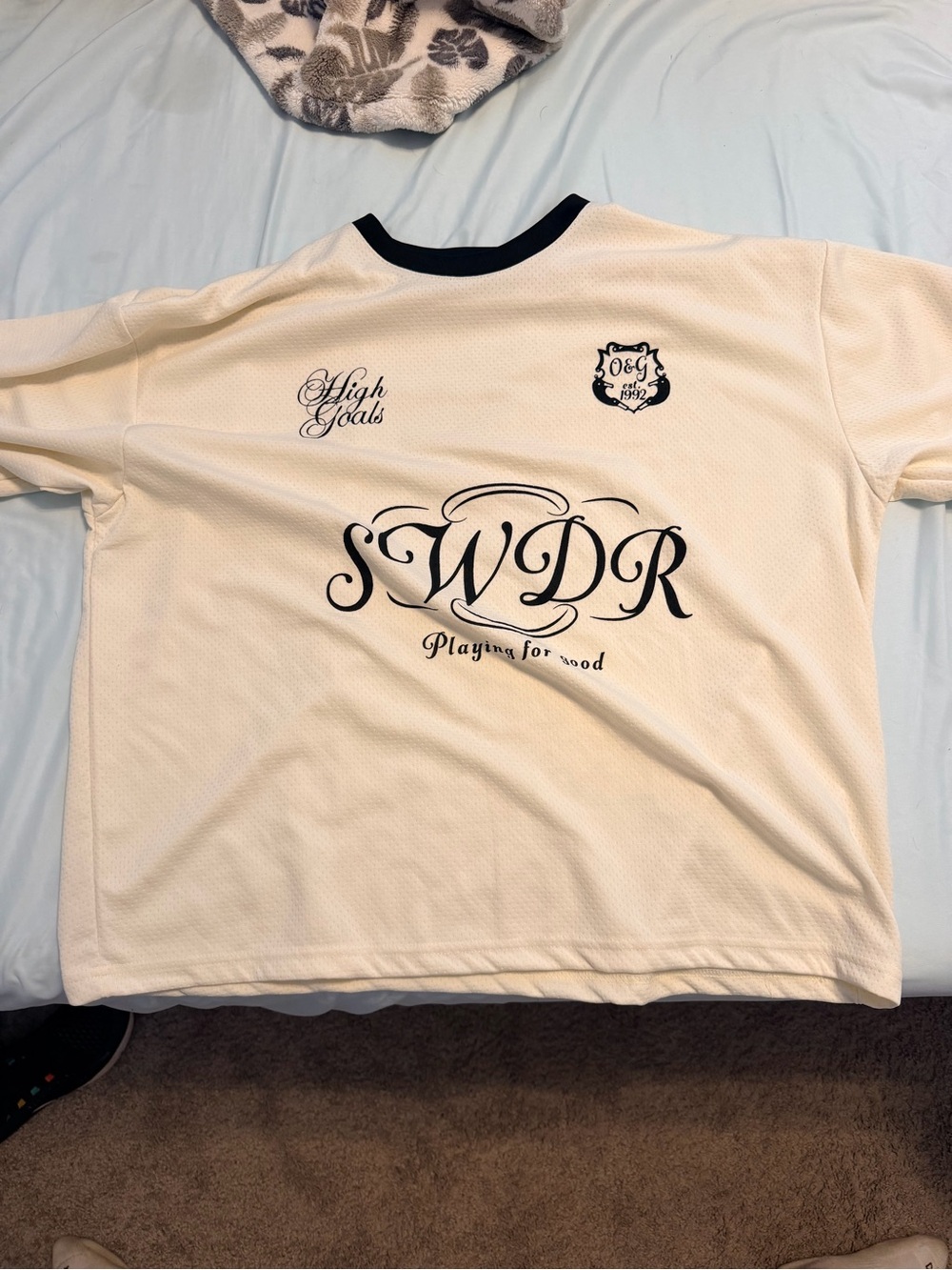 SWDR Logo Short-Sleeve Jersey in White
